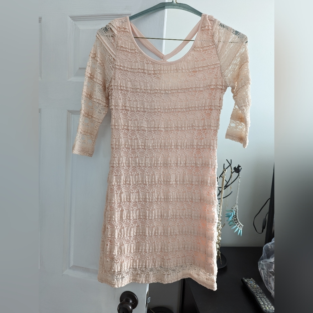 Pink Lacey Dress
